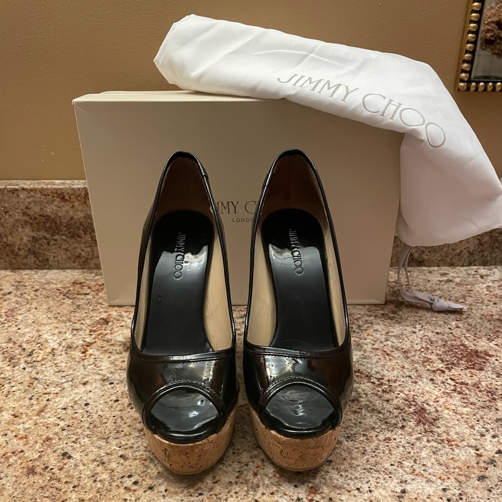 Jimmy Choo Papina wedge sandals